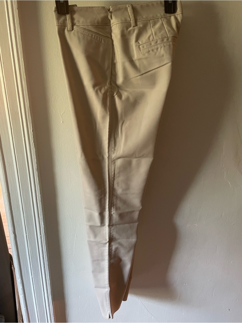 White House Black Market Cropped Ankle Pants in Beige